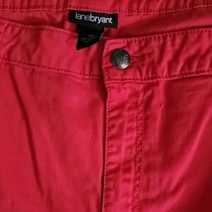 Lane Bryant Vibrant Red Trousers